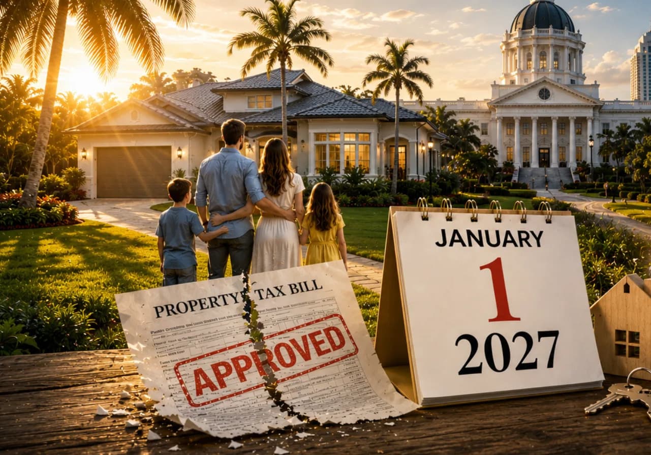 La Medida de Impuestos a la Propiedad de Florida en 2026 Tiene una Fecha Límite Crítica para Compradores en Enero de 2027