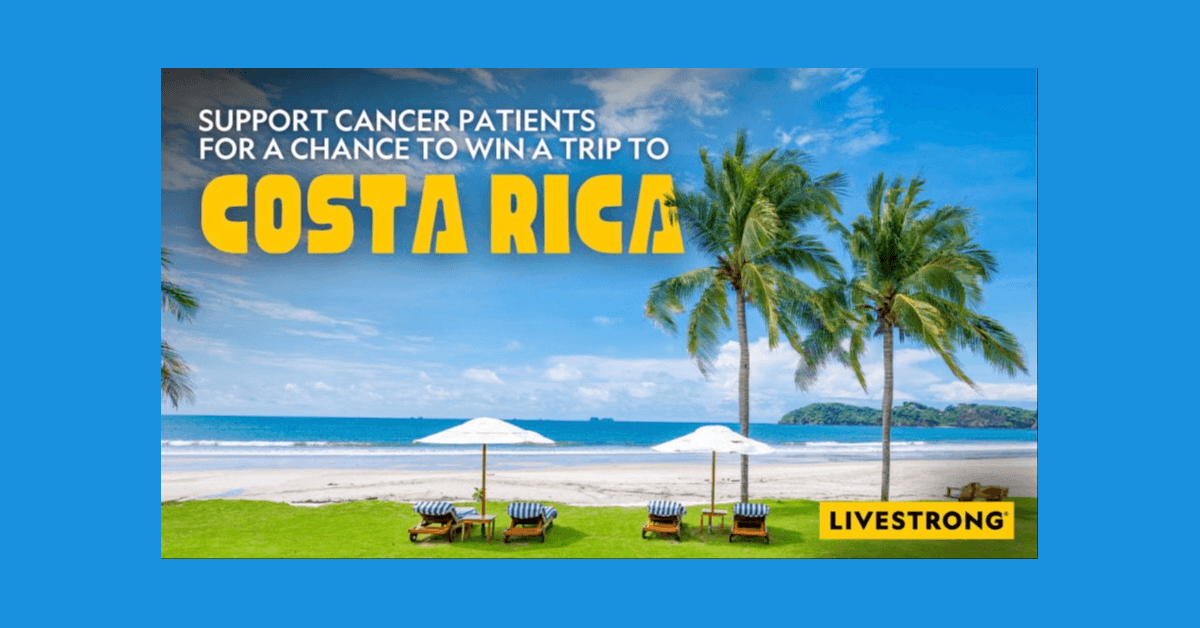 Livestrong Foundation lanza sorteo benéfico para apoyar a sobrevivientes de cáncer con premio de vacaciones en Costa Rica