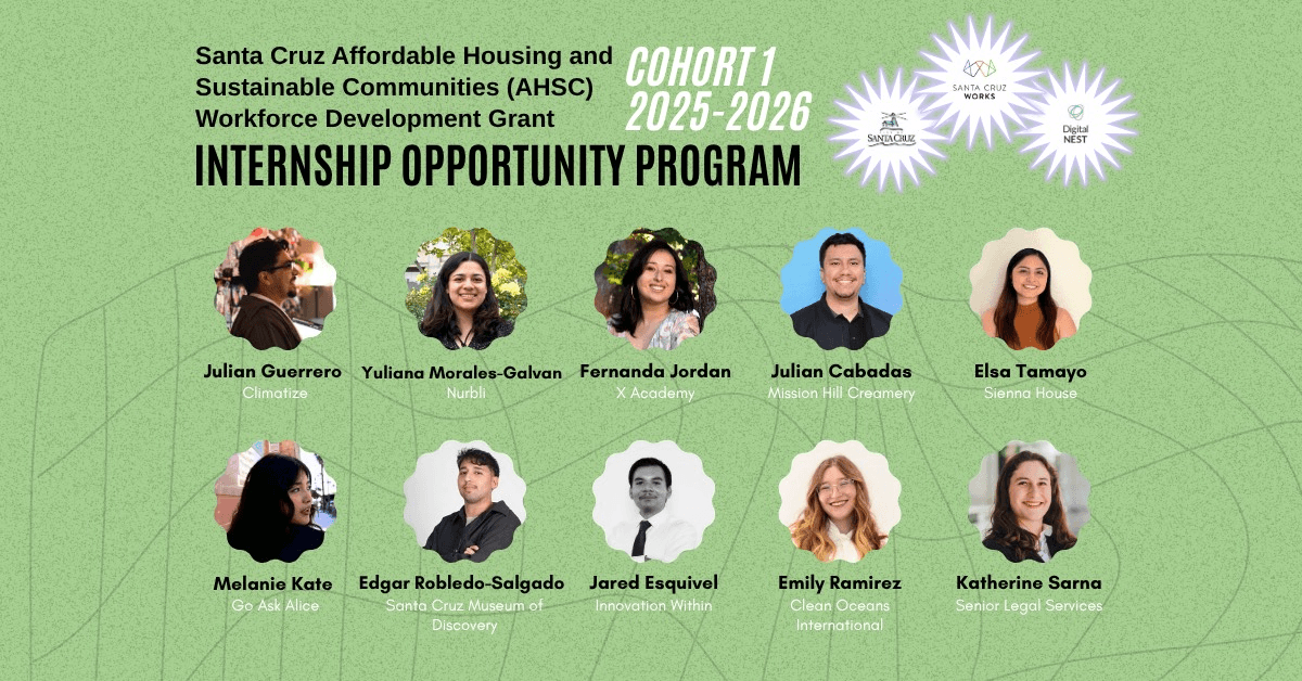 Jóvenes de Santa Cruz Obtienen Experiencia Laboral Remunerada mediante Programa de Pasantías Financiado por AHSC