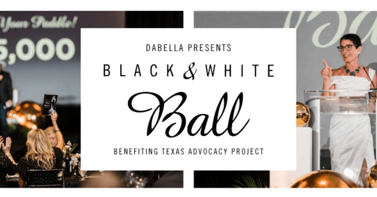 Texas Advocacy Project celebra 40 años de lucha contra la violencia con su Gala Anual Black & White Ball