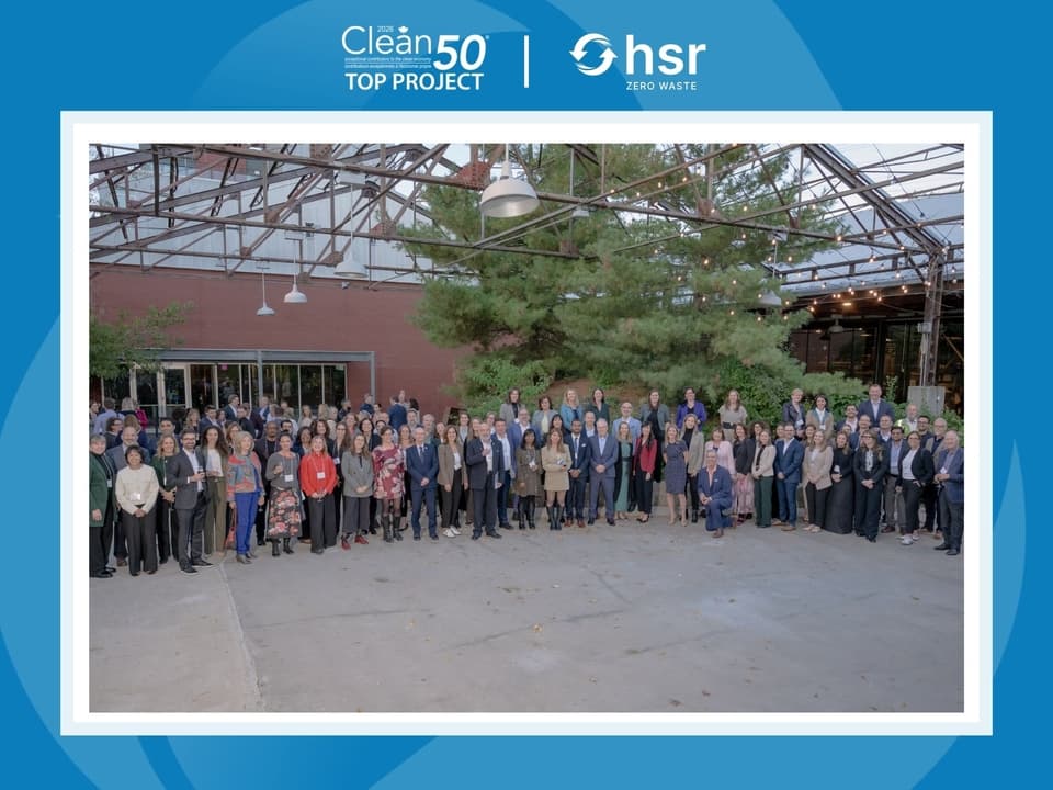 HSR Zero Waste gana el premio Clean50 2026 por transformación de residuos en centro de convenciones