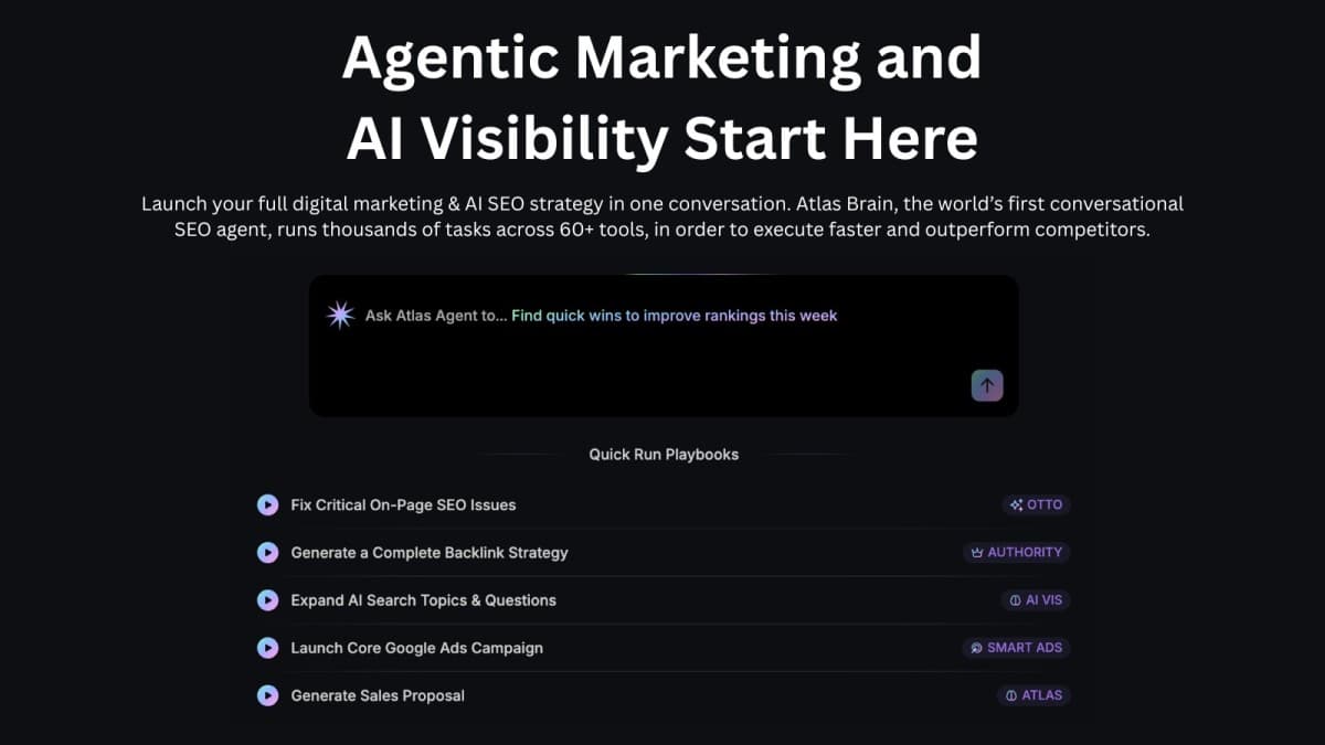 Search Atlas lanza Atlas Agent con métricas de Domain Power y LLM Visibility