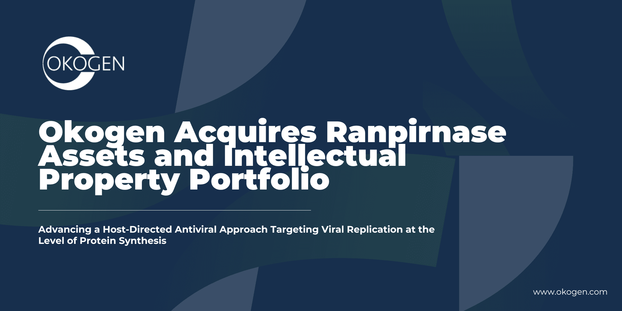 Okogen amplía su cartera antiviral con la adquisición de ranpirnasa de Orgenesis