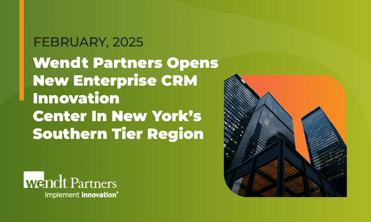 Wendt Partners Inaugura Centro de Innovación CRM Empresarial en la Región Sur del Estado de Nueva York