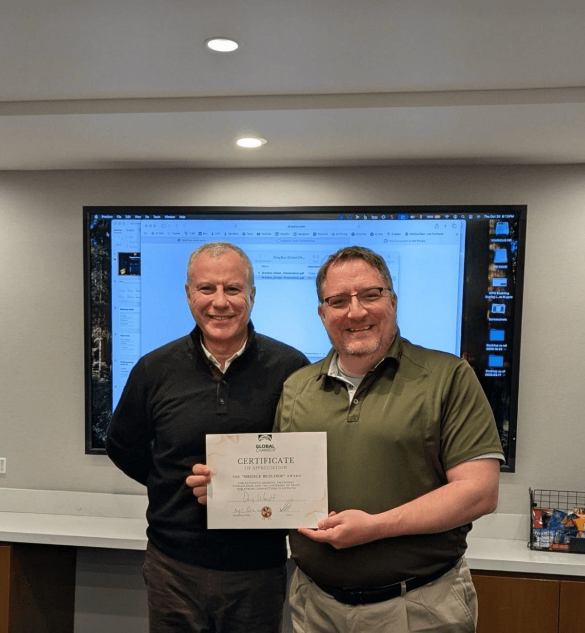 Doug Wendt de Wendt Partners recibe premio Bridge Builder de Global Chamber® Nueva York