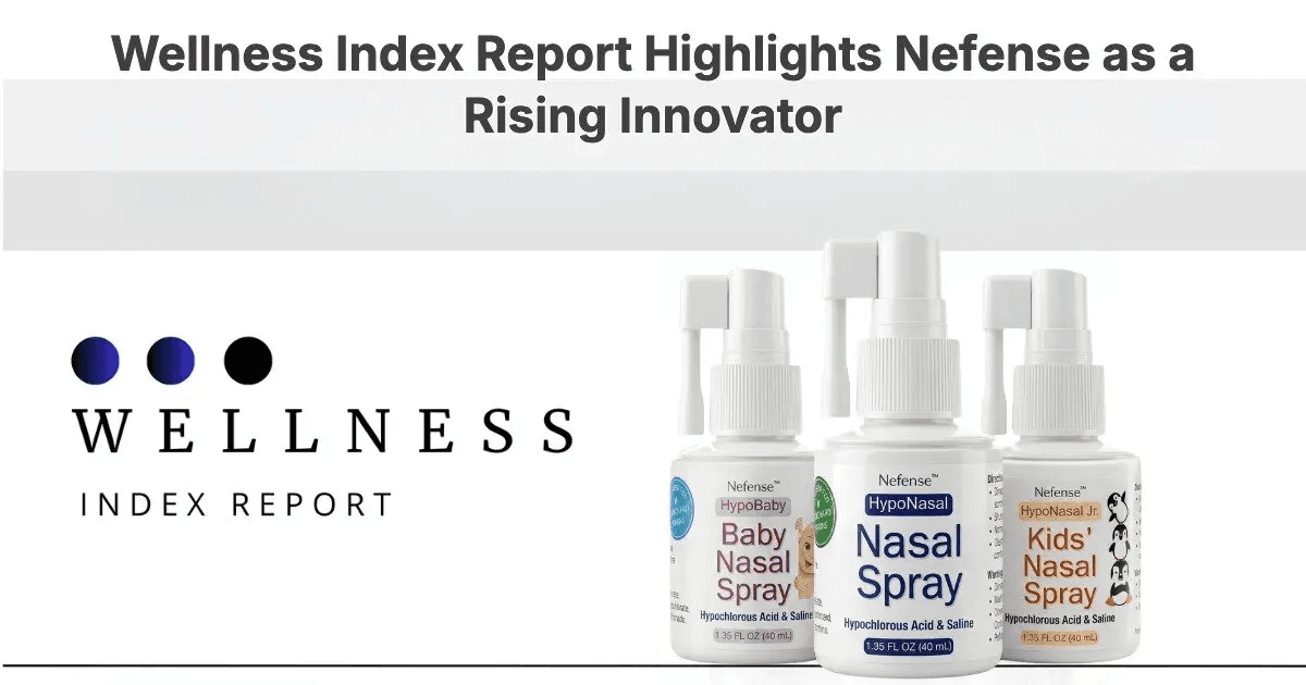Nefense nombrado líder en innovación para la salud nasal según el informe Wellness Index