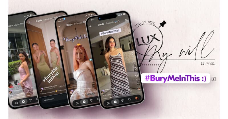LUX lanza #LUXMyWill para transformar la tendencia viral 'Bury Me In This' en declaraciones de estilo legales