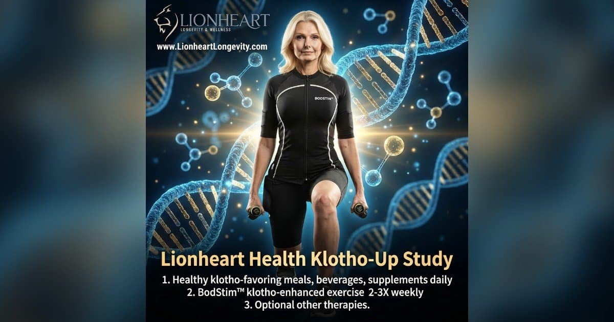Lionheart Health lanza el estudio Klotho-Up para evaluar el impacto de un programa de bienestar estructurado en marcadores del envejecimiento