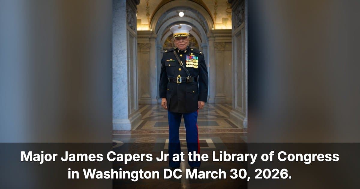 El Mayor James Capers Jr., Designado para la Medalla de Honor, Incorpora su Historia Oral al Proyecto de Historia de Veteranos de la Biblioteca del Congreso