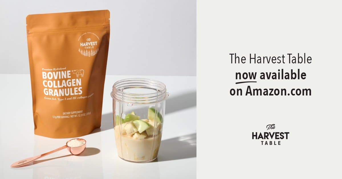 Gránulos de Colágeno Bovino de The Harvest Table ya disponibles en Amazon, ampliando el acceso a la nutrición de etiqueta limpia