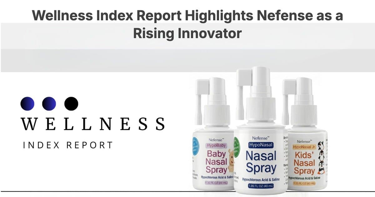 Informe del Índice de Bienestar Nombra a Nefense Líder en Innovación en Salud Nasal