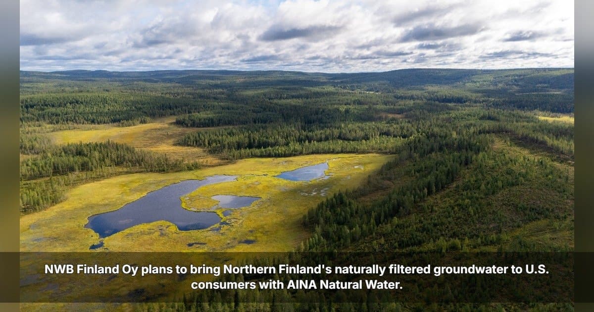 NWB Finland Oy lanzará AINA Natural Water en el mercado estadounidense con envase sostenible