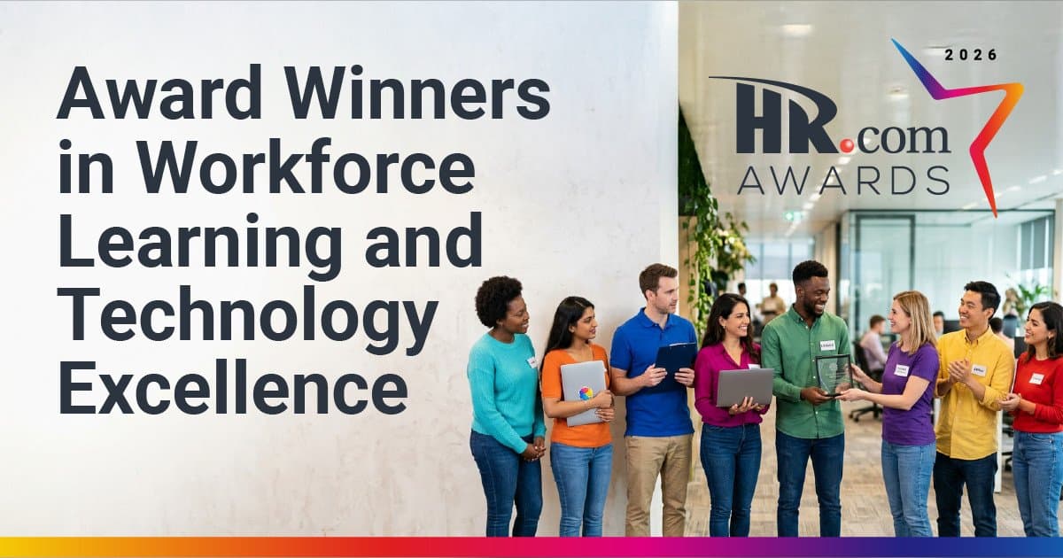 HR.com anuncia los ganadores de los premios Future of Learning Technology and Upskilling 2026