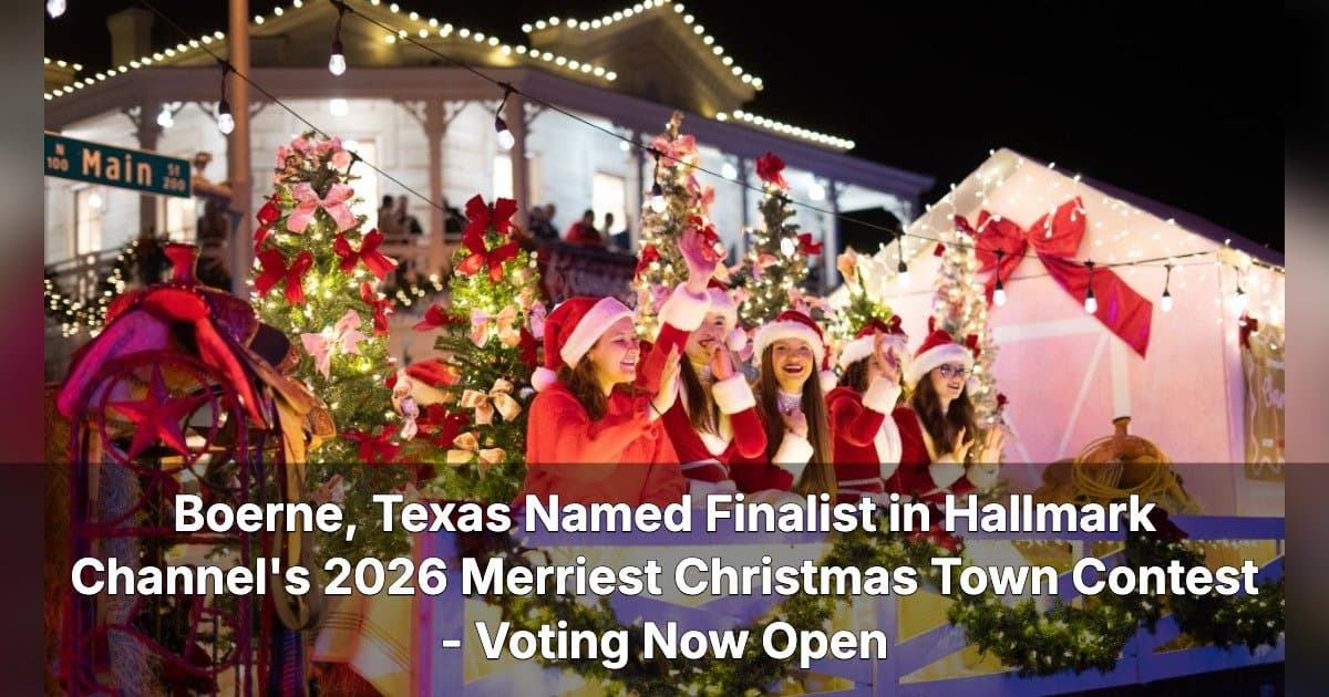 Boerne Nombrada Finalista en el Concurso de Hallmark Channel para el Pueblo Más Navideño