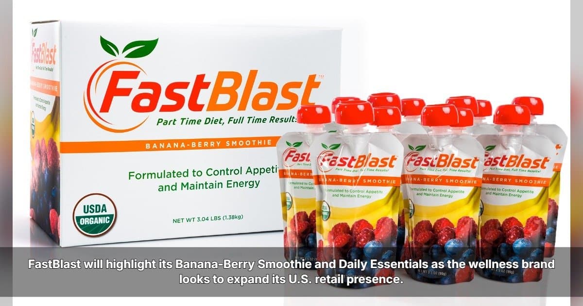 FastBlast presentará sus productos de nutrición de alimentos integrales en ECRM