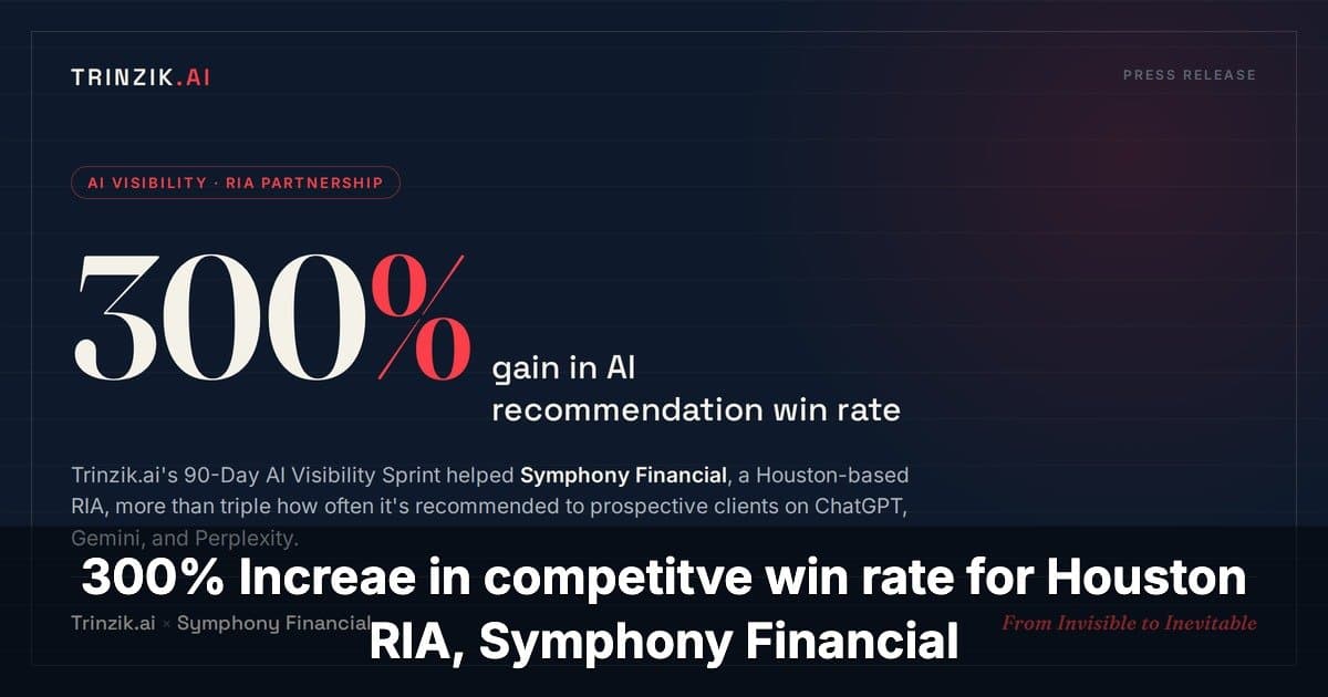 La asociación de Trinzik.ai y Symphony Financial genera un aumento del 300% en recomendaciones de IA