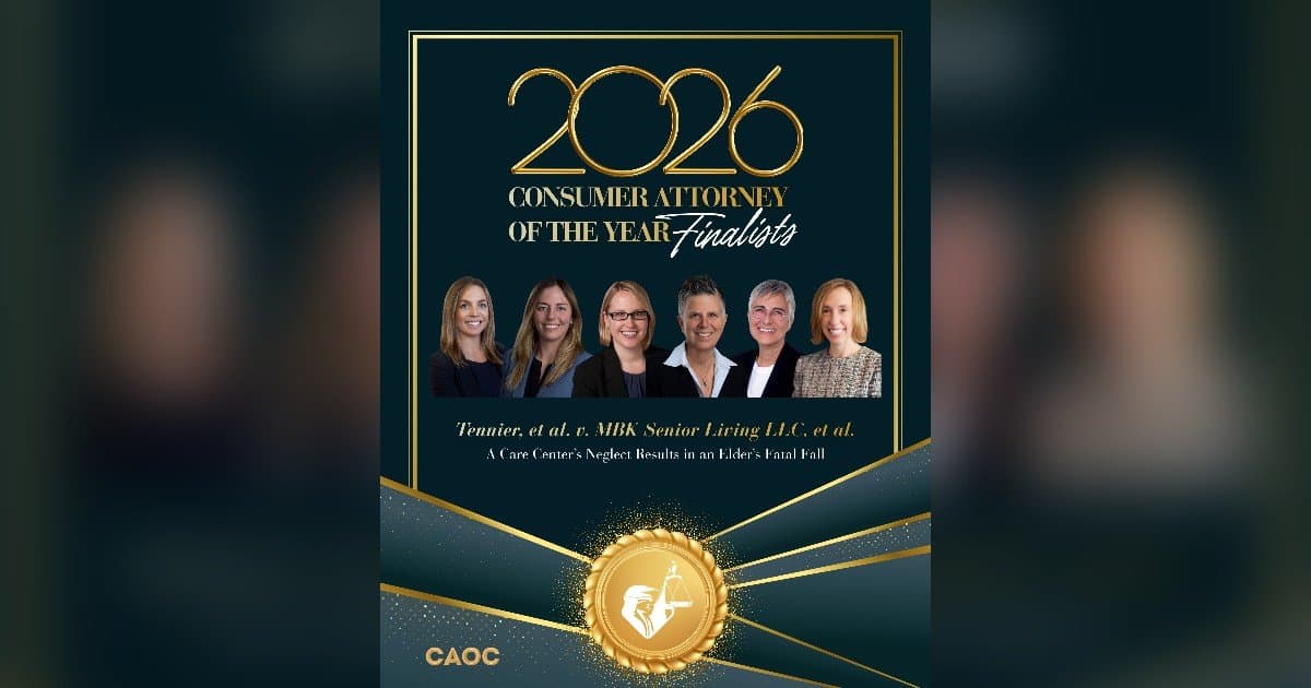 Seis abogados de Stebner Gertler & Guadagni nominados como finalistas para el prestigioso premio Abogado del Año para Consumidores de CAOC