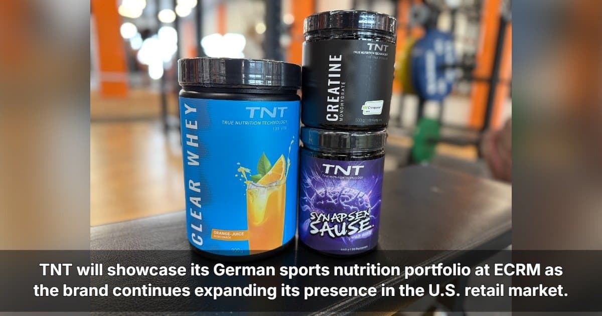 TNT busca expandirse en el comercio minorista de EE. UU. en la sesión de nutrición deportiva de ECRM