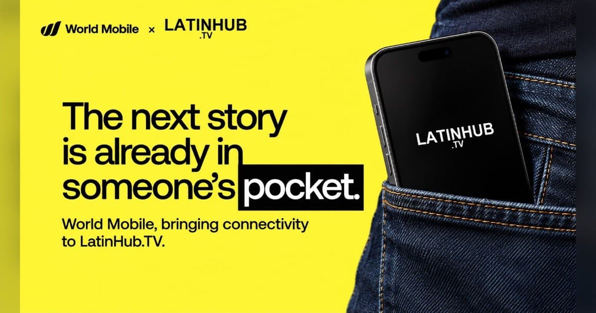 Latinhub.TV y World Mobile Group se asocian para conectar a minoristas hispanos con tecnología inalámbrica descentralizada