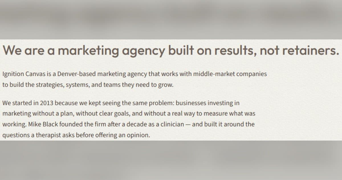 La empresa de marketing de Denver Paige Black se rebautiza como Ignition Canvas para enfatizar un enfoque analítico imparcial