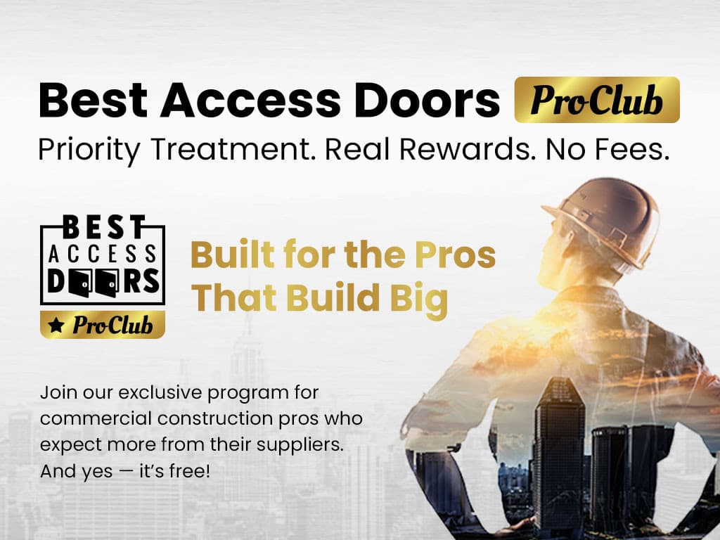 Best Access Doors presenta el programa ProClub para elevar la eficiencia de los profesionales de la construcción