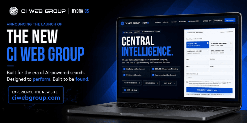 CI Web Group relanza ciwebgroup.com para la era de búsqueda impulsada por IA