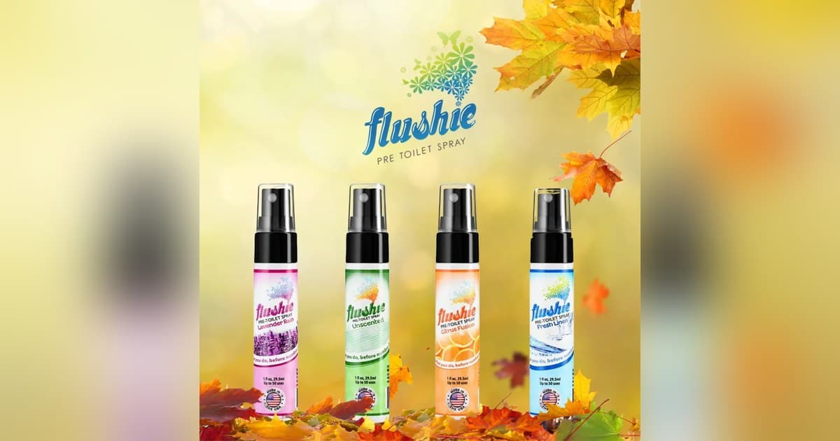 El aerosol pre-inodoro Flushie obtiene reconocimiento nacional tras su aparición en la Feria Internacional de Artículos para el Hogar