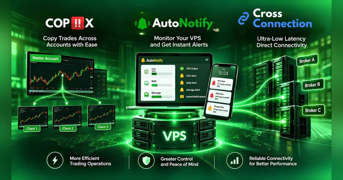 TradingFXVPS se expande hacia una infraestructura comercial completa con Copiix, monitoreo y conexiones cruzadas