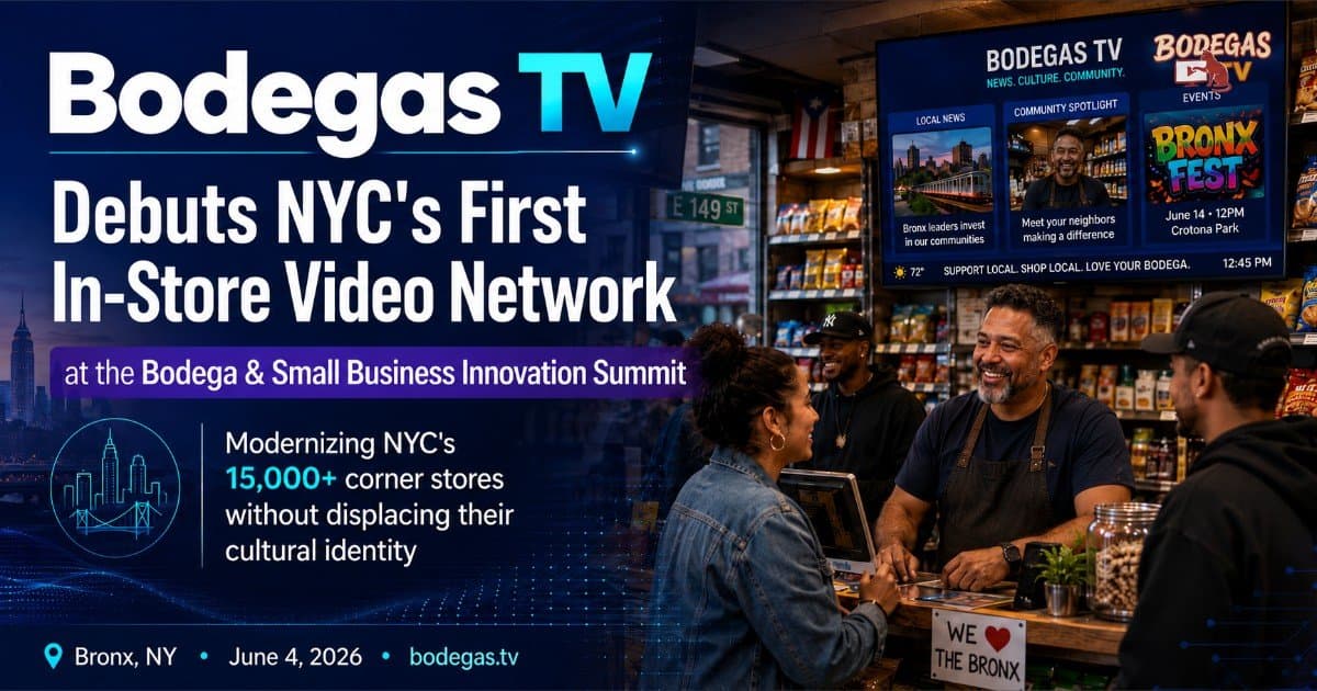 Bodegas TV lanza la primera red de video en tiendas de Nueva York en el Innovation Summit y busca modernizar las bodegas