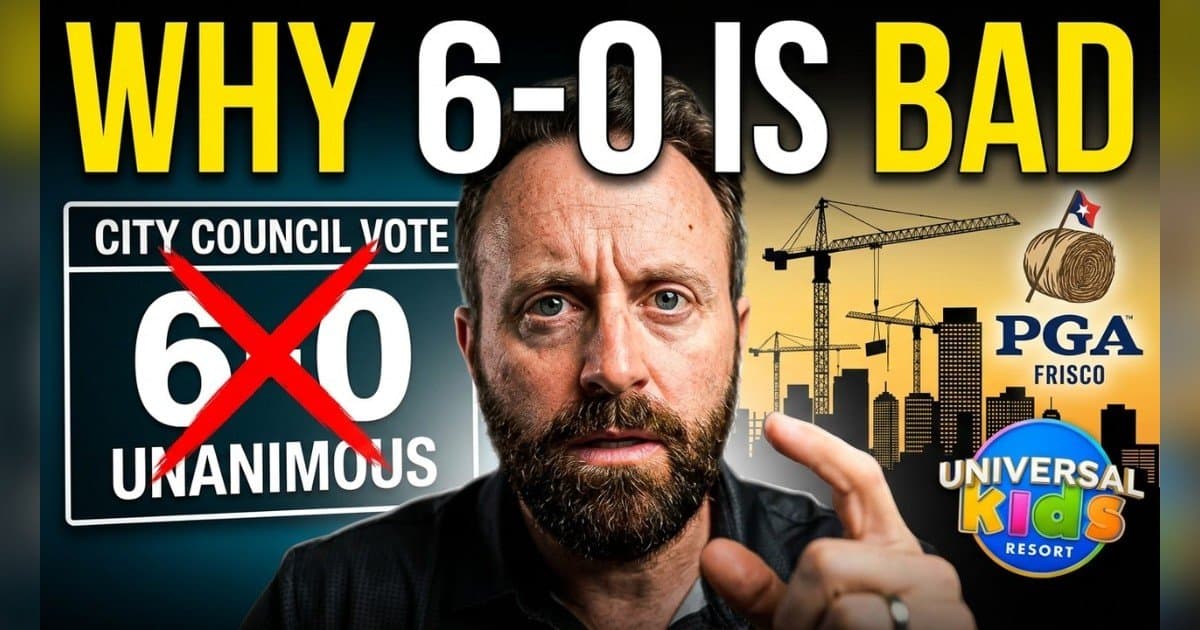 El concejal de Frisco Jared Elad advierte que los votos unánimes indican pensamiento grupal, no buen gobierno