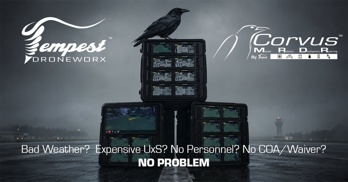 Tempest Droneworx lanza la plataforma Corvus MRDR™ para acelerar el desarrollo de sistemas autónomos