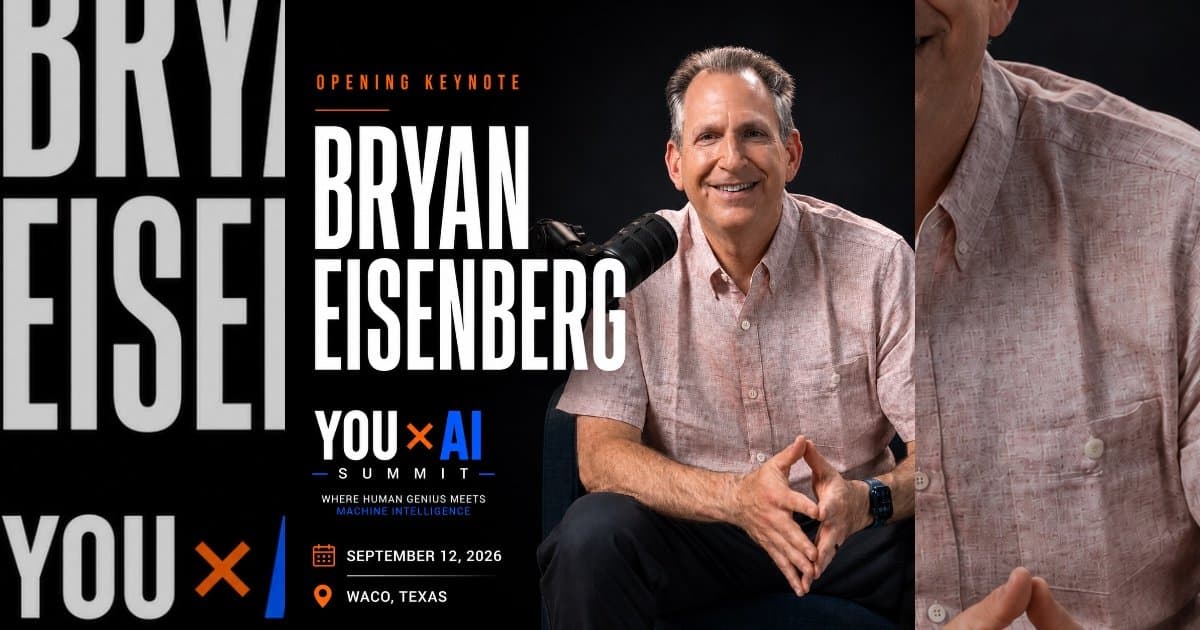 Bryan Eisenberg será el orador principal en YOU x AI Summit, destacando la conexión humana en la era de la IA